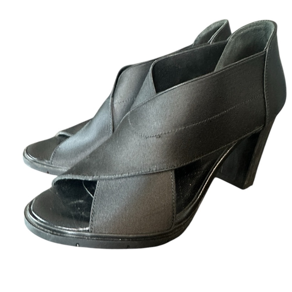 Chunky High Heel Leather Womens Shoes, Hispanitas, Spain, sz 39 NWOTS